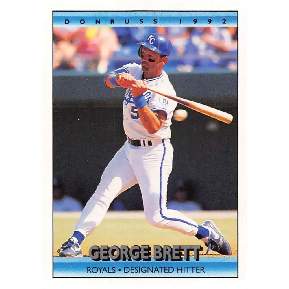 1992 Donruss #143 George Brett NM-MT Kansas City Royals Baseball Card - Baseball Card Single