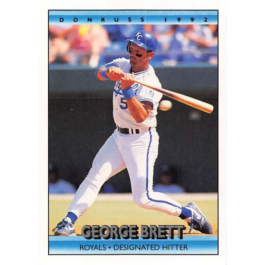 1992 Donruss #143 George Brett NM-MT Kansas City Royals Baseball Card - Baseball Card Single