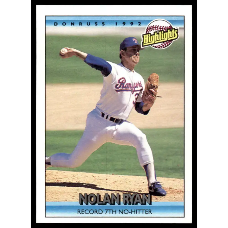 1992 Donruss #154 Nolan Ryan EX/NM Texas Rangers Baseball Card - Baseball Card Single