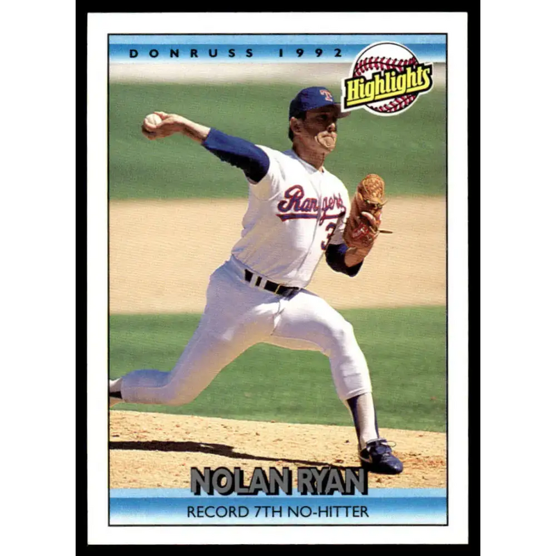 1992 Donruss #154 Nolan Ryan EX/NM Texas Rangers Baseball Card - Baseball Card Single