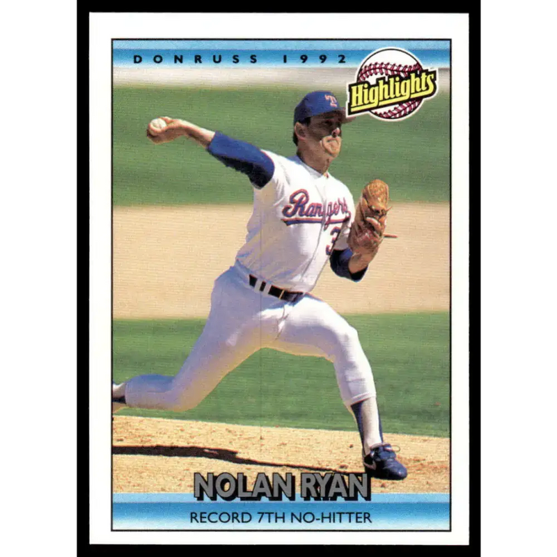 1992 Donruss #154 Nolan Ryan EX/NM Texas Rangers Baseball Card - Baseball Card Single