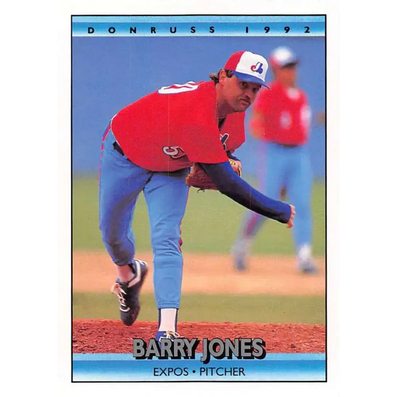 1992 Donruss #155 Barry Jones NM-MT Montreal Expos Baseball Card - Baseball Card Single