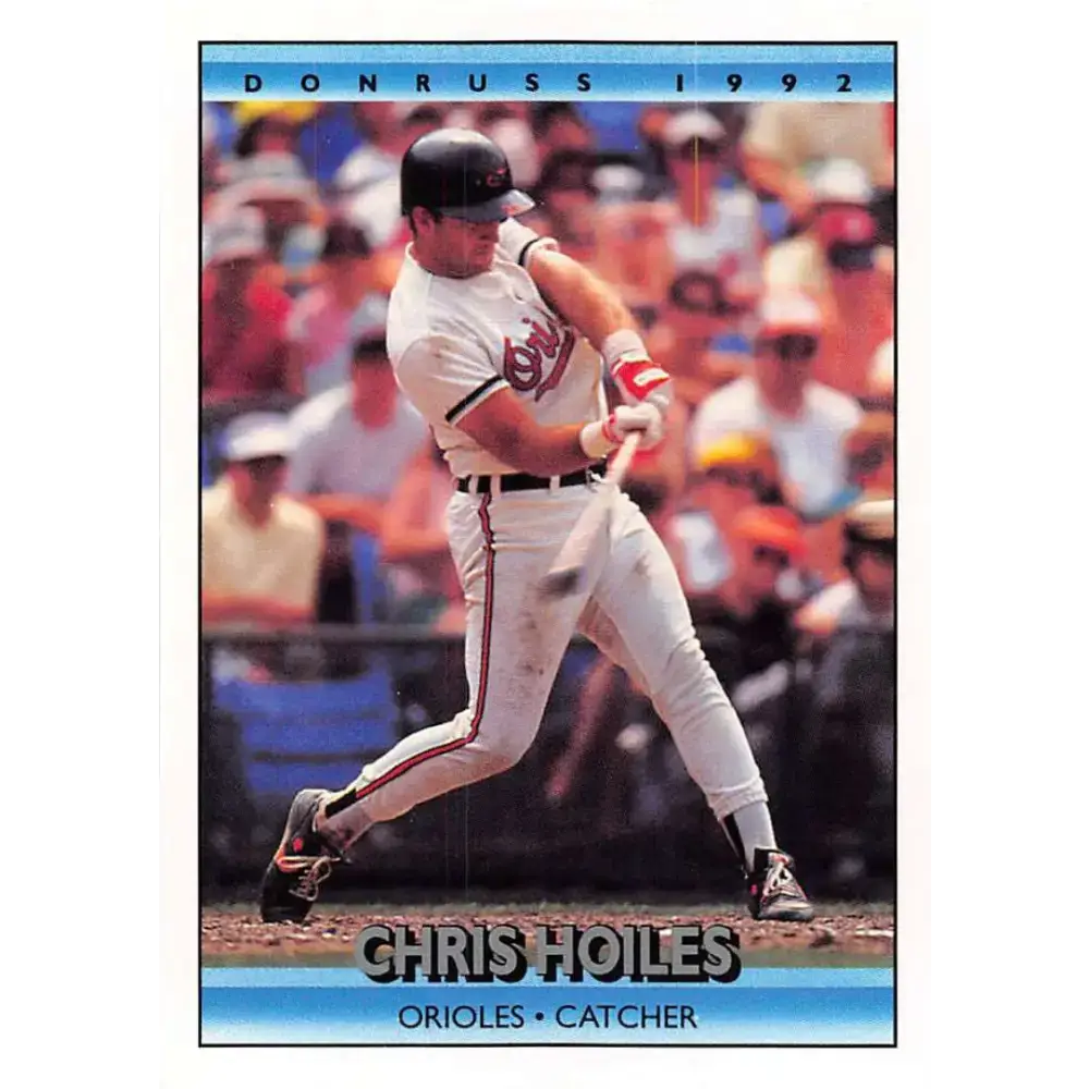 1992 Donruss #156 Chris Hoiles NM-MT Baltimore Orioles Baseball Card - Baseball Card Single