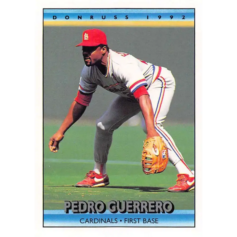 1992 Donruss #158 Pedro Guerrero NM-MT St. Louis Cardinals Baseball Card - Baseball Card Single