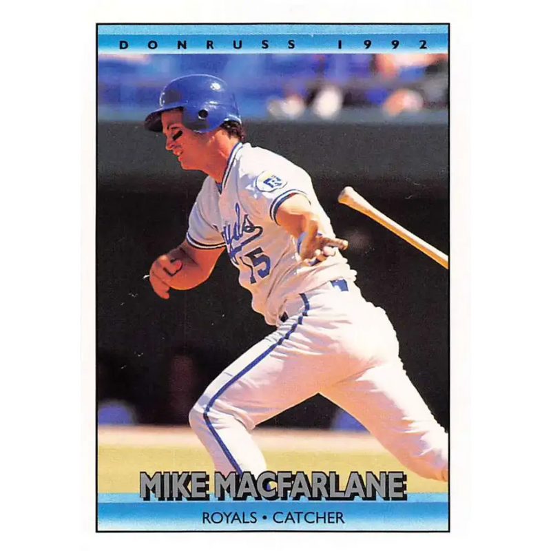 1992 Donruss #161 Mike Macfarlane NM-MT Kansas City Royals Baseball Card - Baseball Card Single