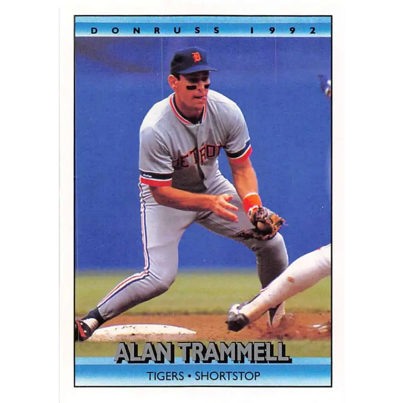 1992 Donruss #164 Alan Trammell NM-MT Detroit Tigers Baseball Card - Baseball Card Single