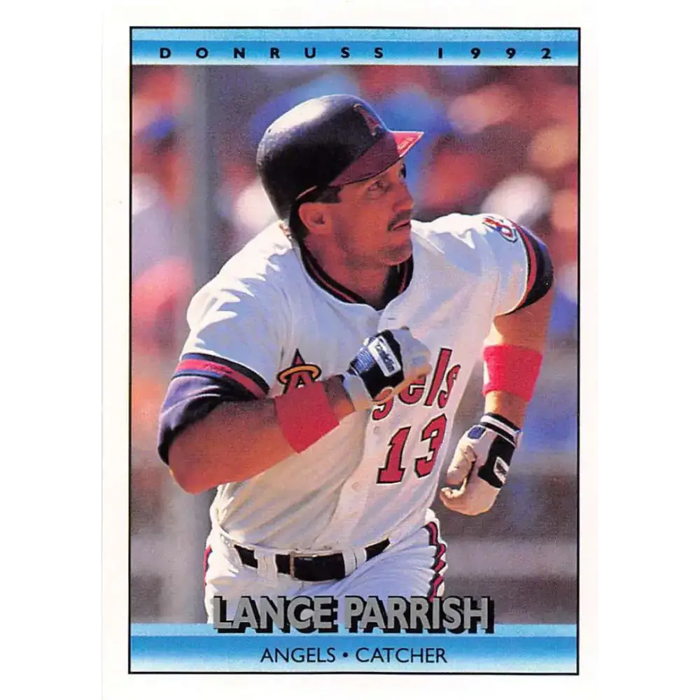 1992 Donruss #166 Lance Parrish NM-MT California Angels Baseball Card - Baseball Card Single