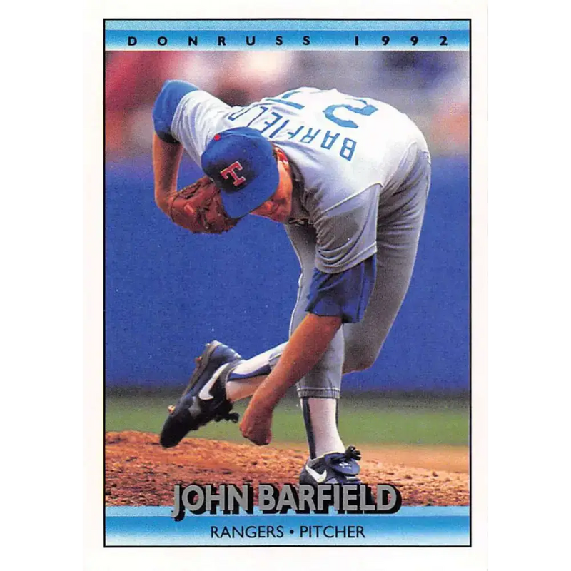 1992 Donruss #168 John Barfield NM-MT Texas Rangers Baseball Card - Baseball Card Single