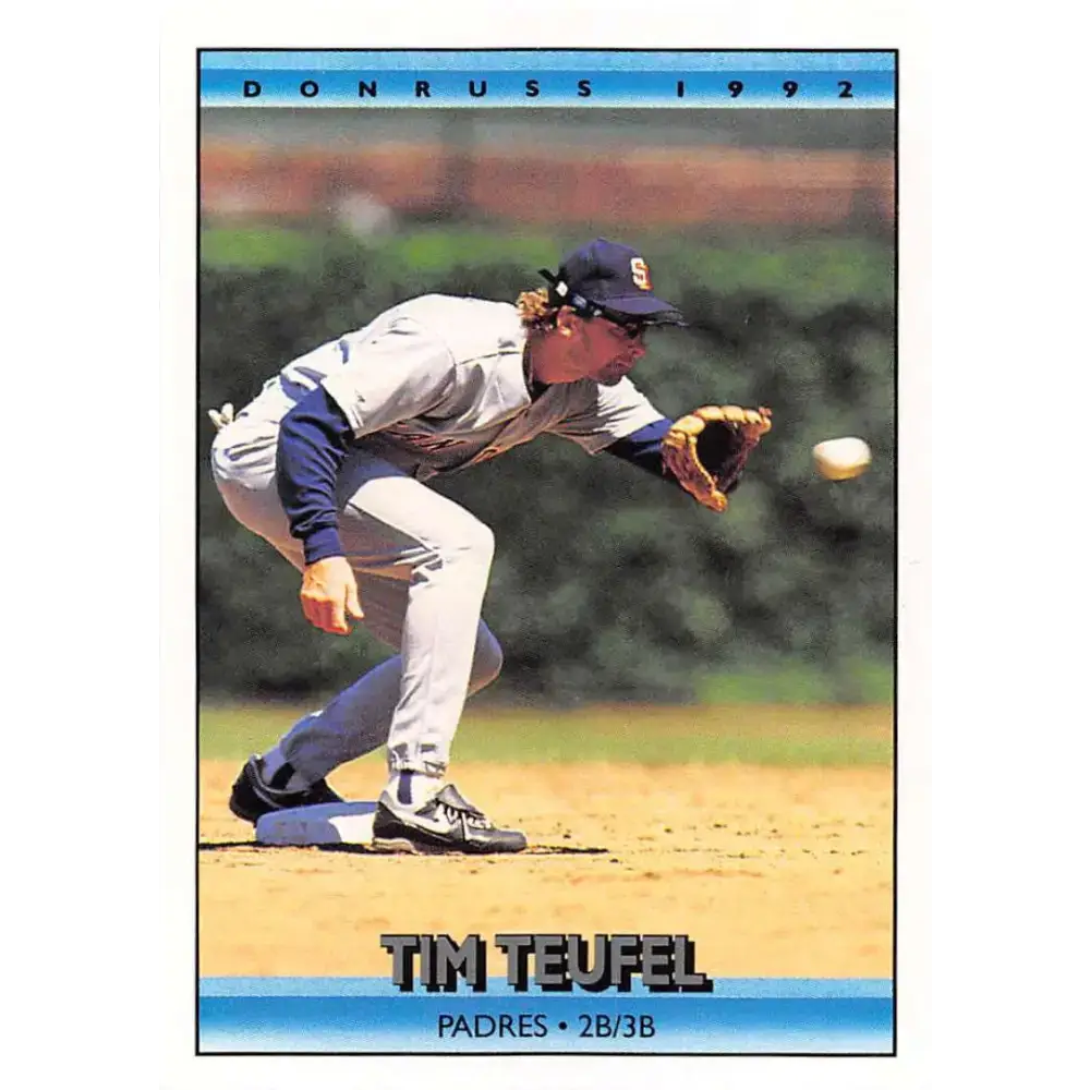 1992 Donruss #171 Tim Teufel NM-MT San Diego Padres Baseball Card - Baseball Card Single