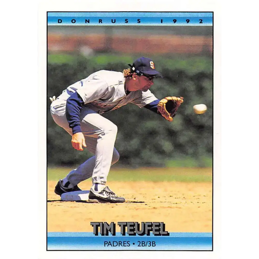1992 Donruss #171 Tim Teufel NM-MT San Diego Padres Baseball Card - Baseball Card Single