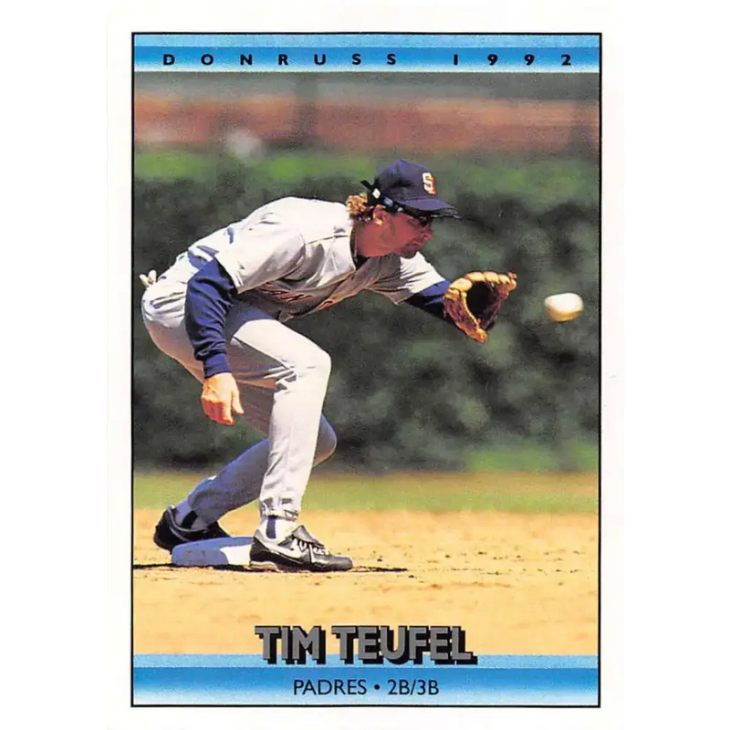 1992 Donruss #171 Tim Teufel NM-MT San Diego Padres Baseball Card - Baseball Card Single