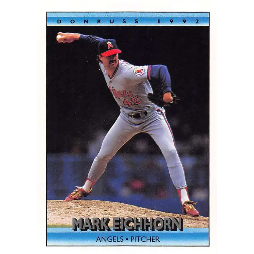 1992 Donruss #181 Mark Eichhorn NM-MT California Angels Baseball Card - Baseball Card Single