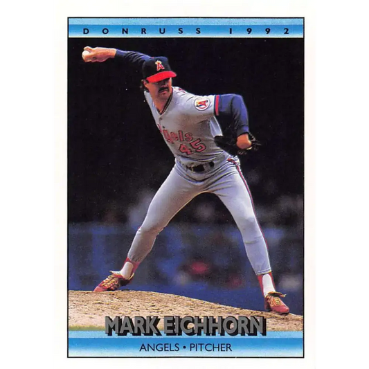 1992 Donruss #181 Mark Eichhorn NM-MT California Angels Baseball Card - Baseball Card Single