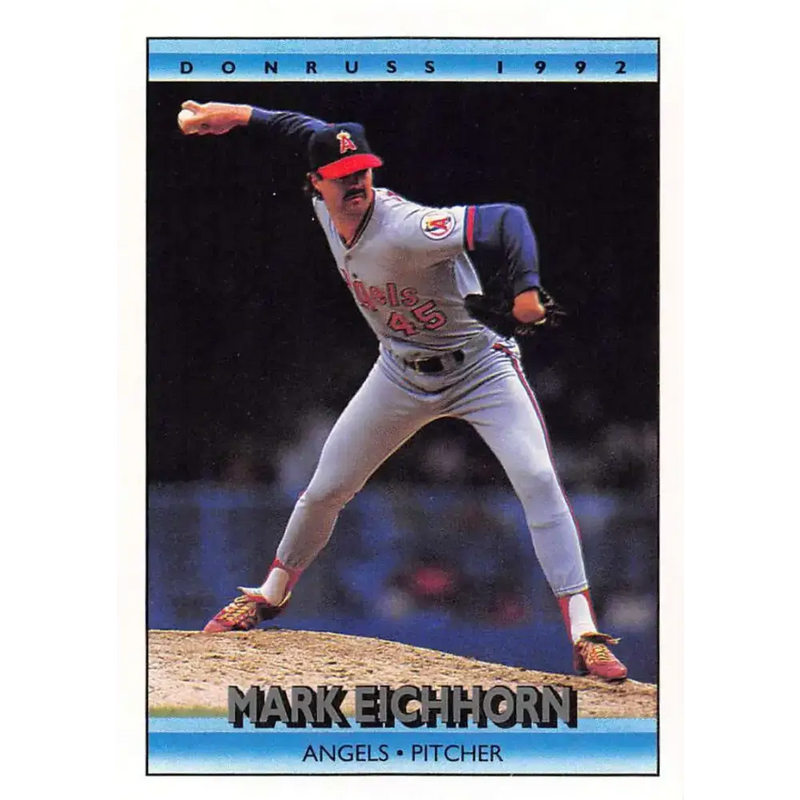 1992 Donruss #181 Mark Eichhorn NM-MT California Angels Baseball Card - Baseball Card Single