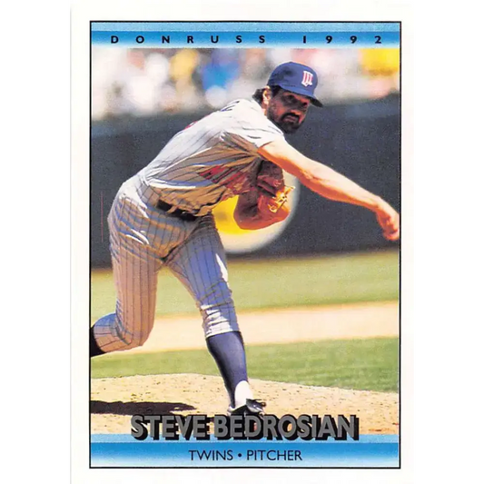 1992 Donruss #184 Steve Bedrosian NM-MT Minnesota Twins Baseball Card - Baseball Card Single