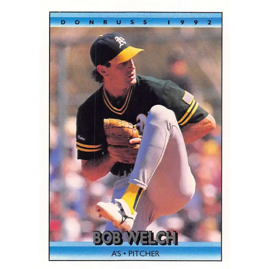 1992 Donruss #190 Bob Welch NM-MT Oakland Athletics Baseball Card - Baseball Card Single