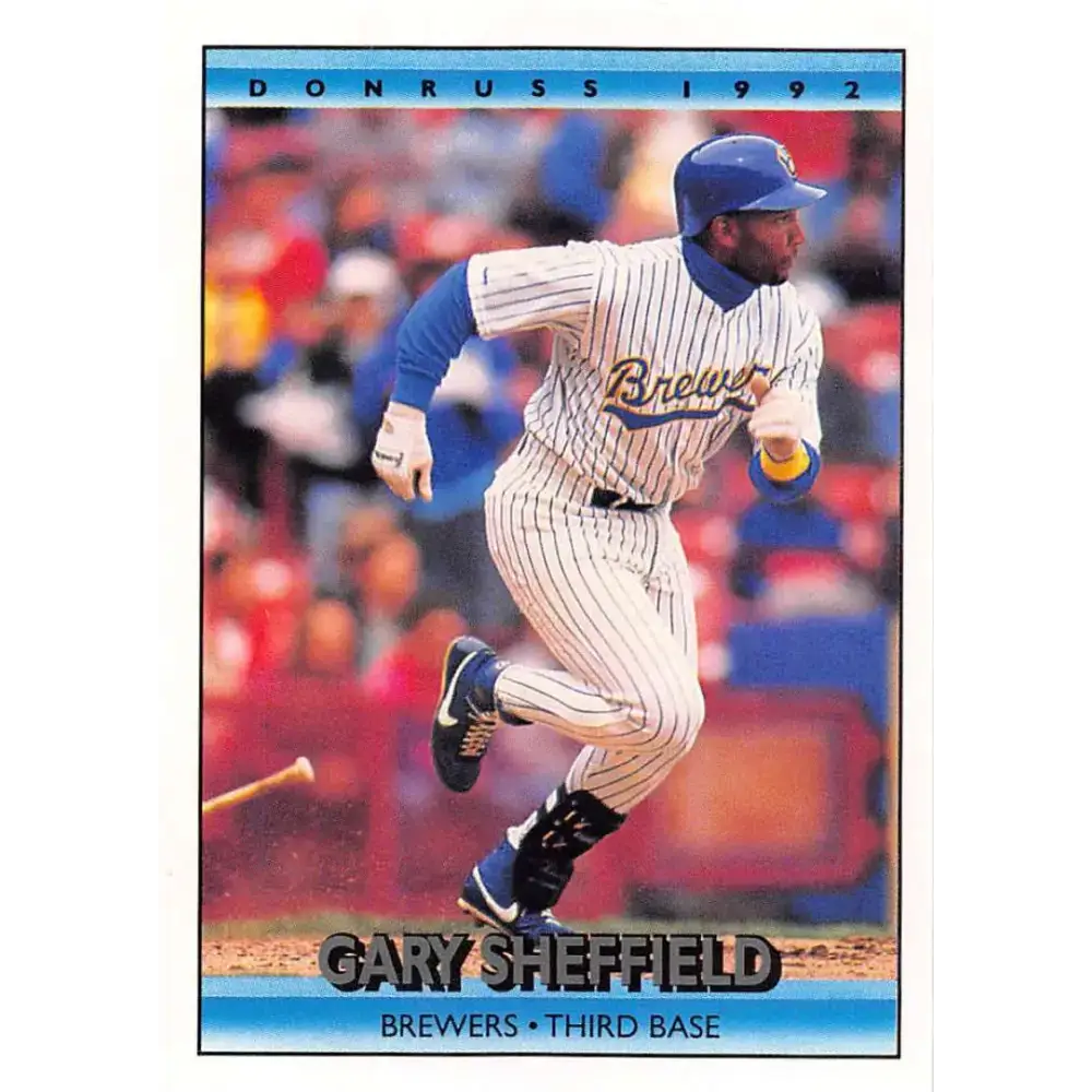 1992 Donruss #192 Gary Sheffield NM-MT Milwaukee Brewers Baseball Card - Baseball Card Single