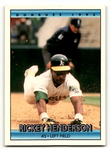 1992 Donruss #193 Rickey Henderson NM Near Mint Athletics ID:63927 - Baseball Card Single