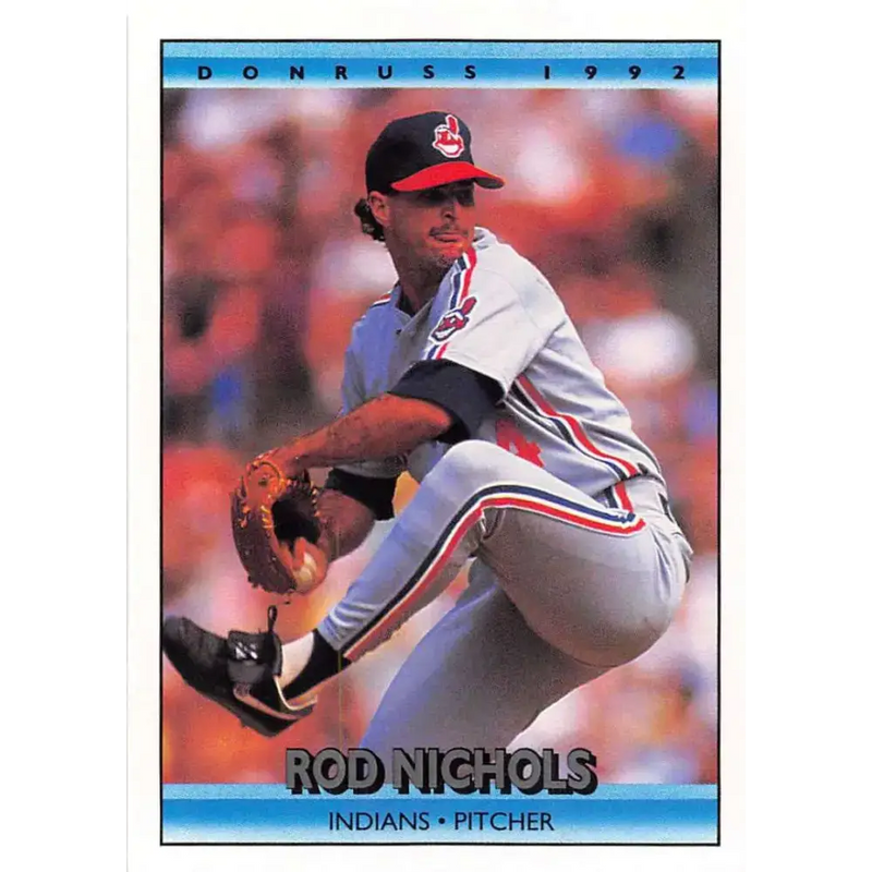 1992 Donruss #194 Rod Nichols NM-MT Cleveland Indians Baseball Card - Baseball Card Single
