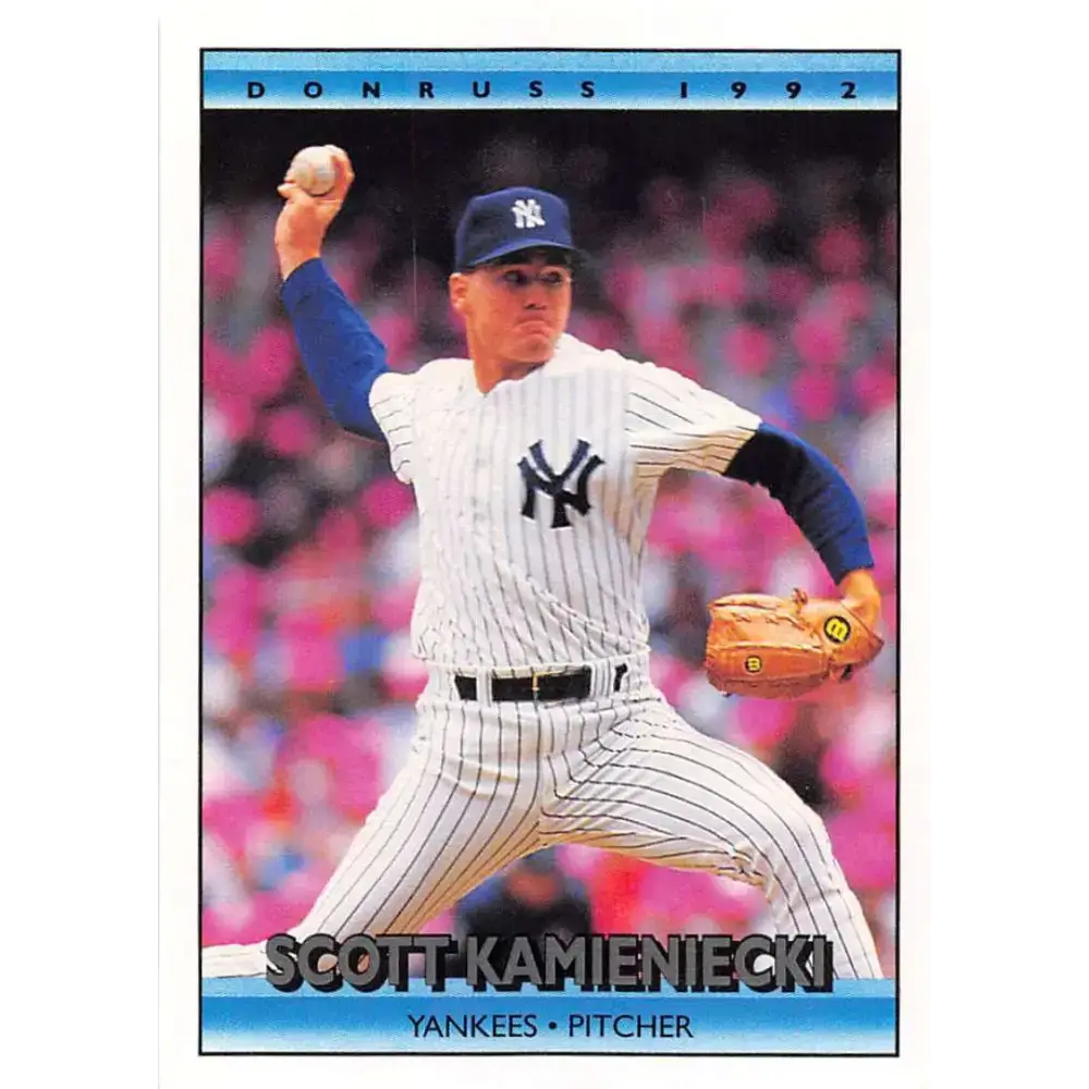 1992 Donruss #195 Scott Kamieniecki NM-MT New York Yankees Baseball Card - Baseball Card Single