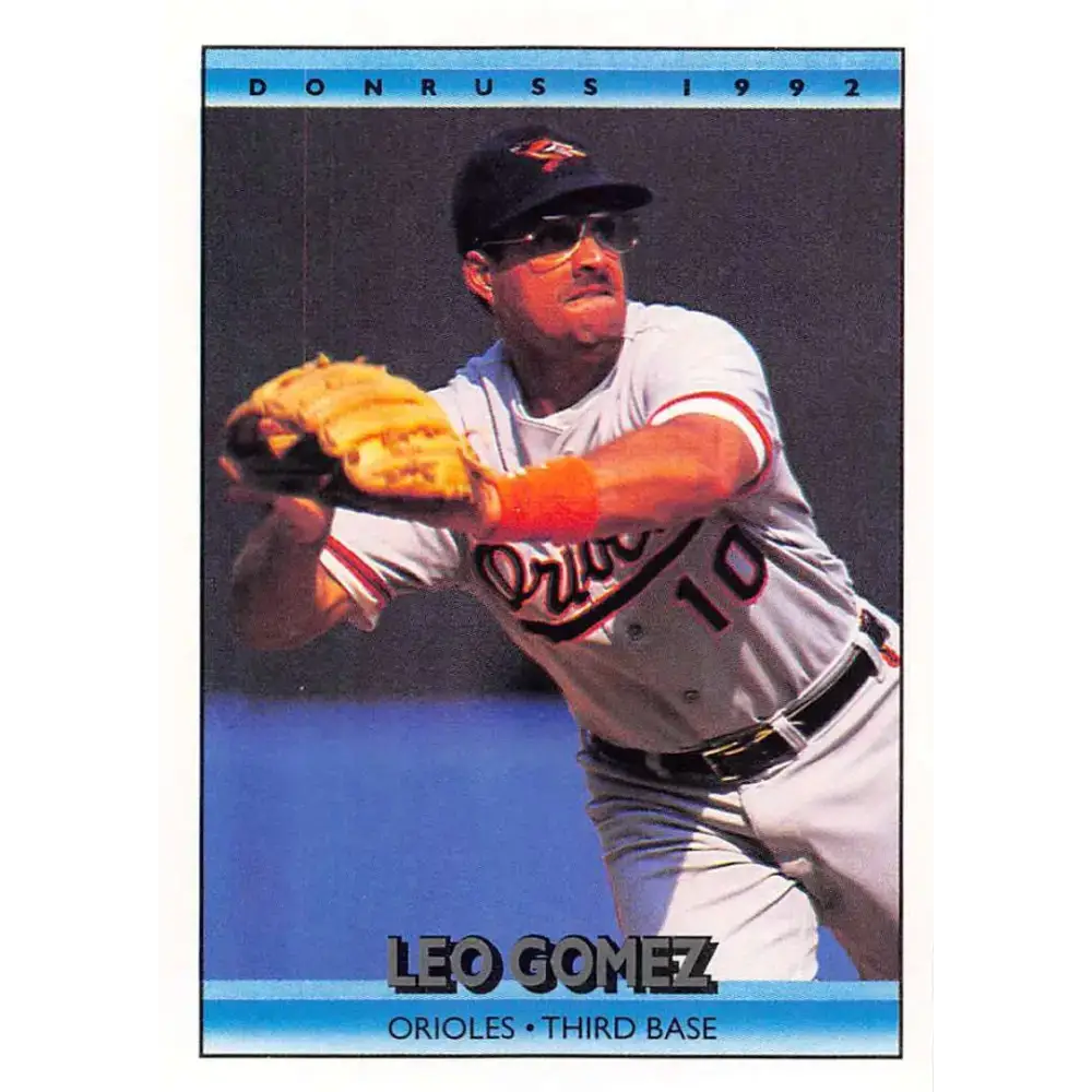 1992 Donruss #199 Leo Gomez NM-MT Baltimore Orioles Baseball Card - Baseball Card Single