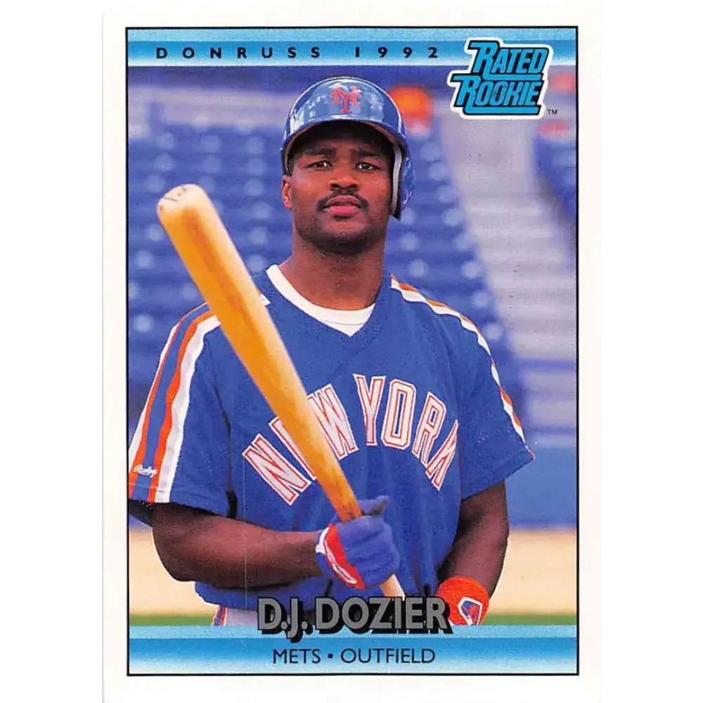 1992 Donruss #20 D.J. Dozier RR NM-MT New York Mets Baseball Card - Baseball Card Single
