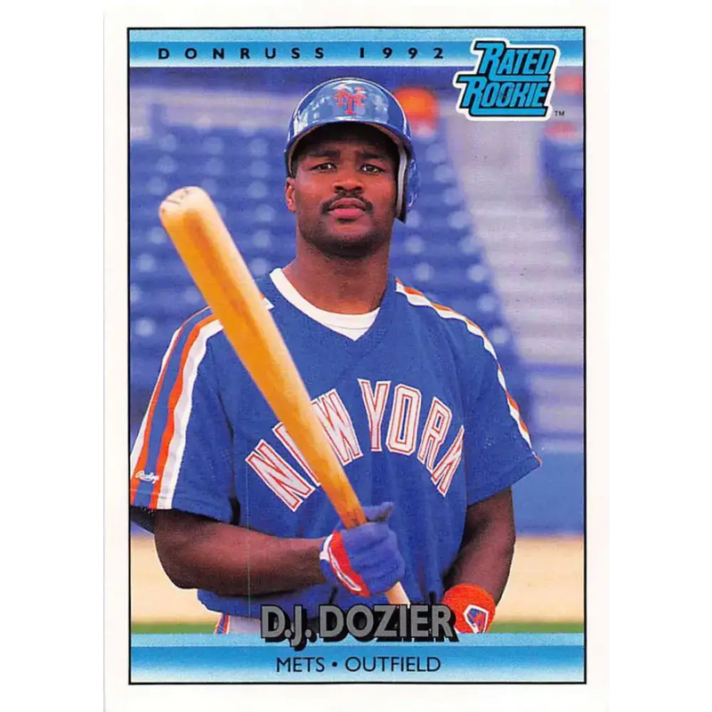 1992 Donruss #20 D.J. Dozier RR NM-MT New York Mets Baseball Card - Baseball Card Single