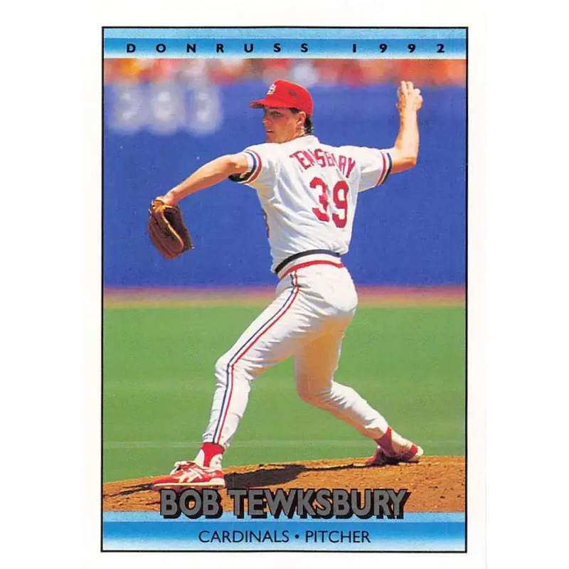 1992 Donruss #201 Bob Tewksbury NM-MT St. Louis Cardinals Baseball Card - Baseball Card Single