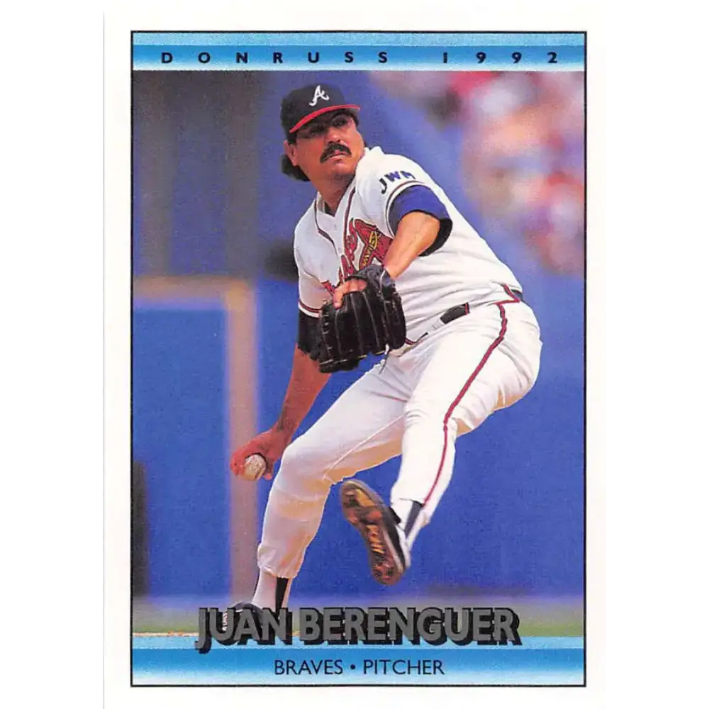 1992 Donruss #205 Juan Berenguer NM-MT Atlanta Braves Baseball Card - Baseball Card Single