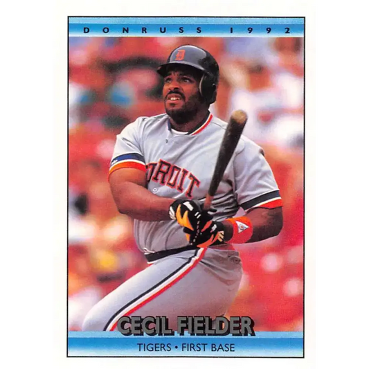 1992 Donruss #206 Cecil Fielder NM-MT Detroit Tigers Baseball Card - Baseball Card Single