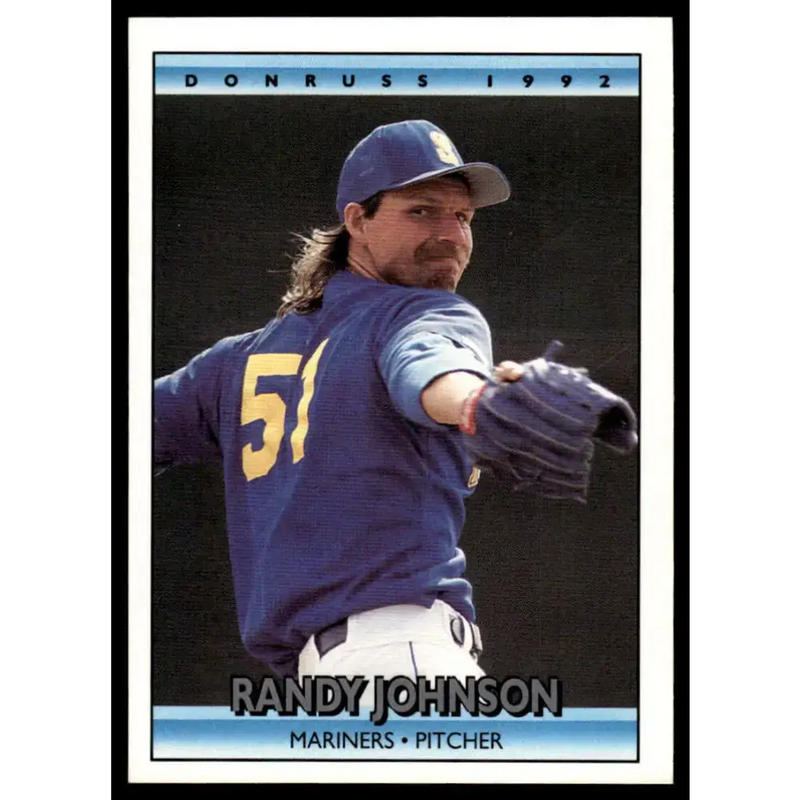 1992 Donruss #207 Randy Johnson EX/NM Seattle Mariners Baseball Card - Baseball Card Single