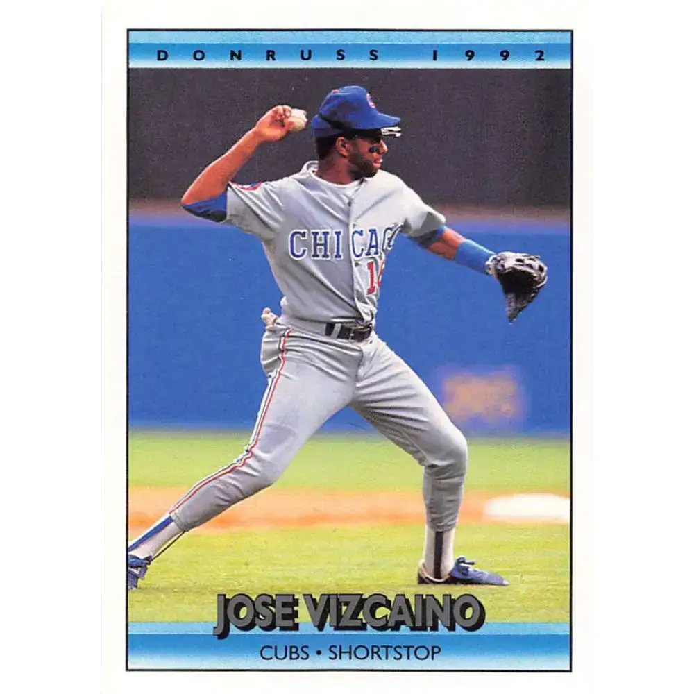 1992 Donruss #212 Jose Vizcaino NM-MT Chicago Cubs Baseball Card - Baseball Card Single