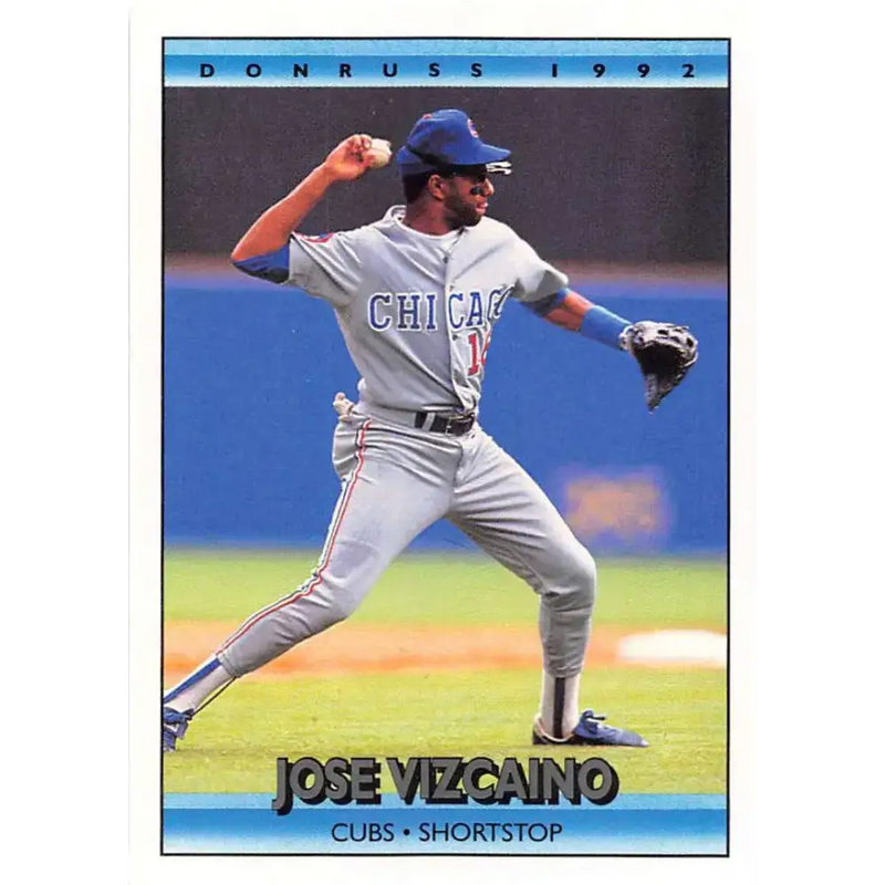 1992 Donruss #212 Jose Vizcaino NM-MT Chicago Cubs Baseball Card - Baseball Card Single