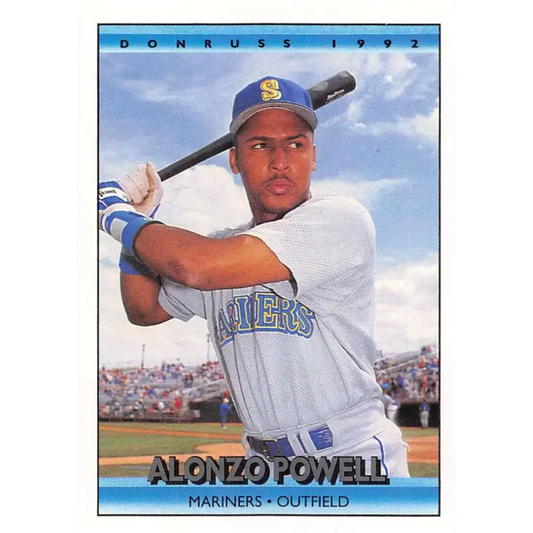 1992 Donruss #213 Alonzo Powell NM-MT Seattle Mariners Baseball Card - Baseball Card Single