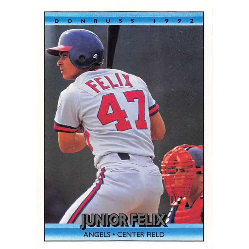 1992 Donruss #217 Junior Felix NM-MT California Angels Baseball Card - Baseball Card Single