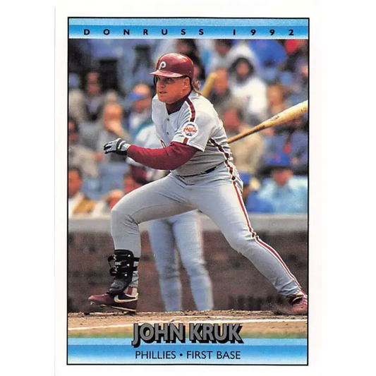 1992 Donruss #230 John Kruk NM-MT Philadelphia Phillies Baseball Card - Baseball Card Single