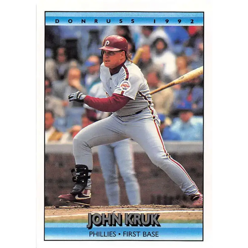 1992 Donruss #230 John Kruk NM-MT Philadelphia Phillies Baseball Card - Baseball Card Single