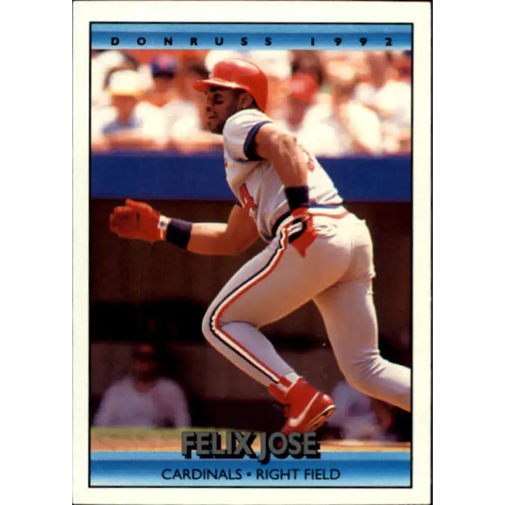 1992 Donruss #233 Felix Jose NM-MT St. Louis Cardinals Baseball Card - Baseball Card Single