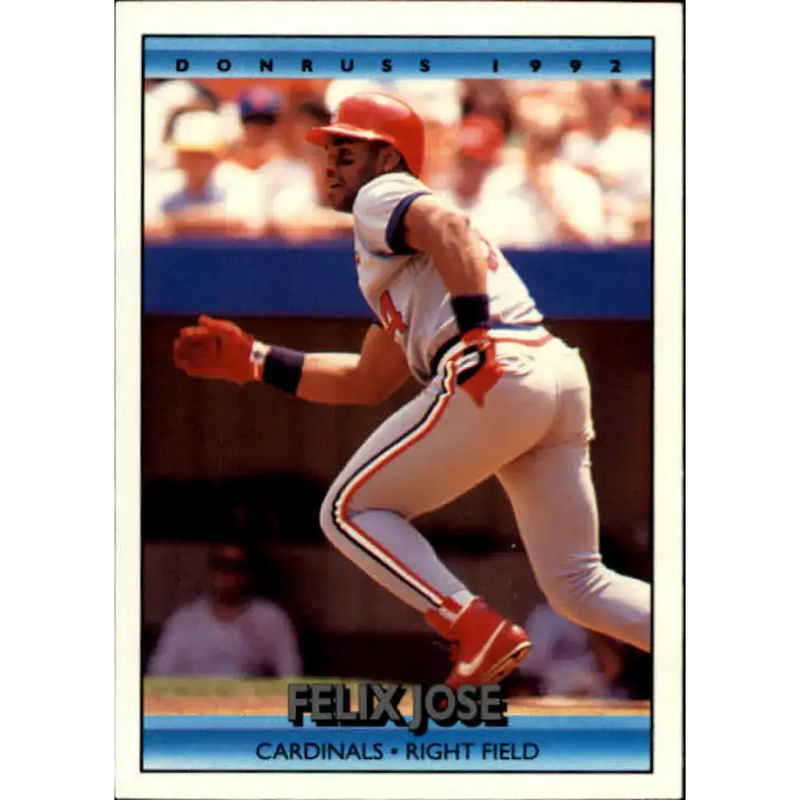 1992 Donruss #233 Felix Jose NM-MT St. Louis Cardinals Baseball Card - Baseball Card Single