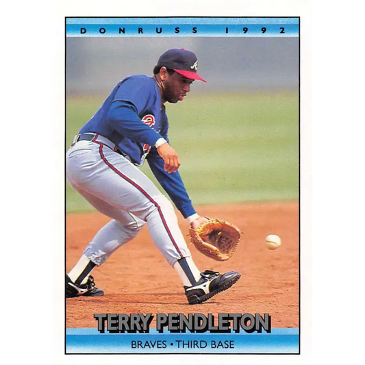 1992 Donruss #237 Terry Pendleton NM-MT Atlanta Braves Baseball Card - Baseball Card Single