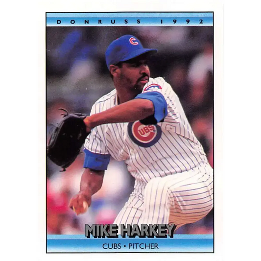1992 Donruss #241 Mike Harkey NM-MT Chicago Cubs Baseball Card - Baseball Card Single