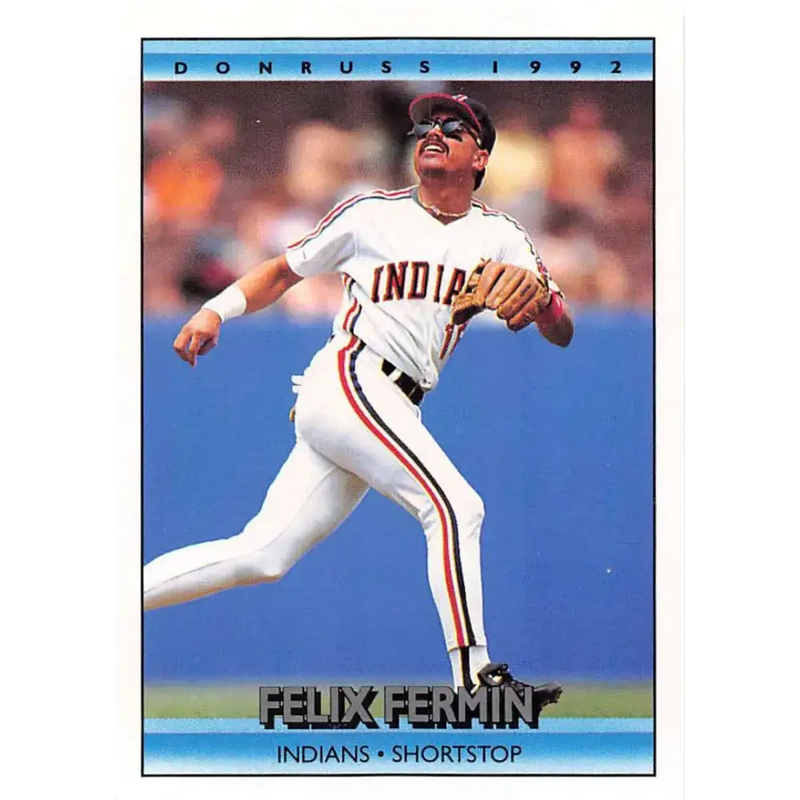 1992 Donruss #242 Felix Fermin NM-MT Cleveland Indians Baseball Card - Baseball Card Single