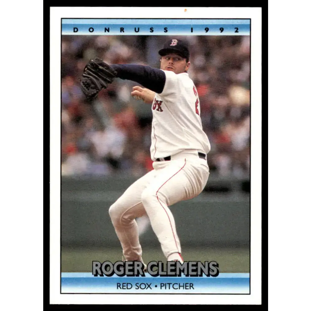 1992 Donruss #244 Roger Clemens EX/NM Boston Red Sox Baseball Card - Baseball Card Single