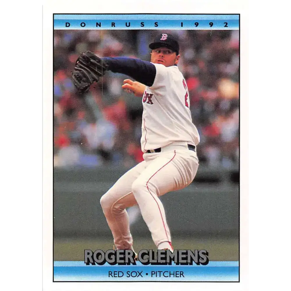 1992 Donruss #244 Roger Clemens NM-MT Boston Red Sox Baseball Card - Baseball Card Single
