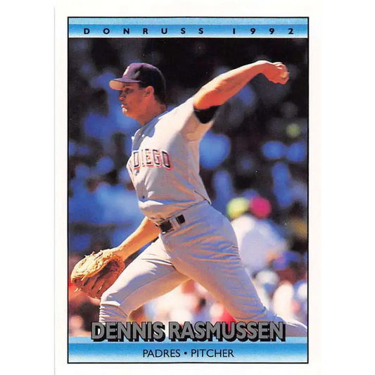 1992 Donruss #245 Dennis Rasmussen NM-MT San Diego Padres Baseball Card - Baseball Card Single