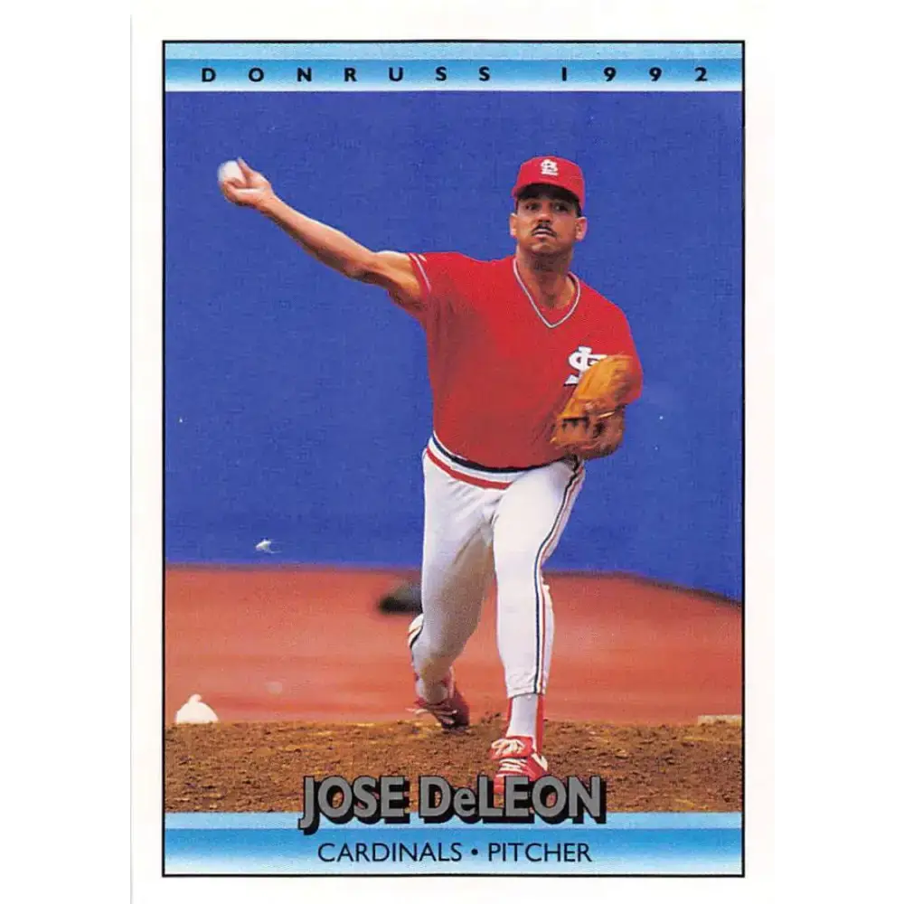 1992 Donruss #246 Jose DeLeon NM-MT St. Louis Cardinals Baseball Card - Baseball Card Single