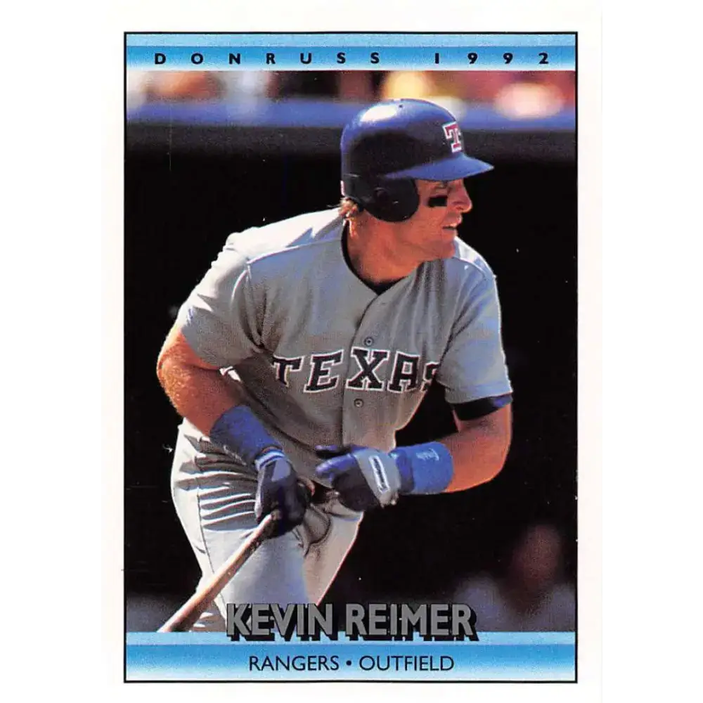 1992 Donruss #251 Kevin Reimer NM-MT Texas Rangers Baseball Card - Baseball Card Single