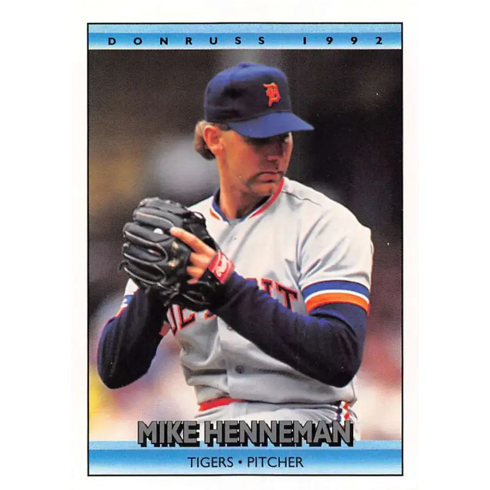 1992 Donruss #253 Mike Henneman NM-MT Detroit Tigers Baseball Card - Baseball Card Single