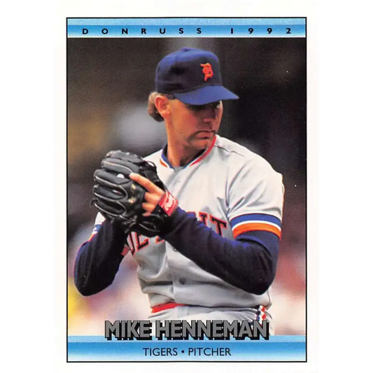 1992 Donruss #253 Mike Henneman NM-MT Detroit Tigers Baseball Card - Baseball Card Single