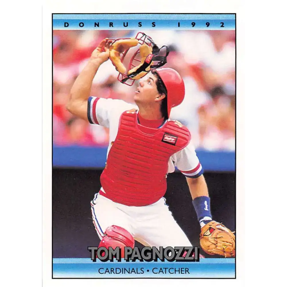 1992 Donruss #254 Tom Pagnozzi NM-MT St. Louis Cardinals Baseball Card - Baseball Card Single